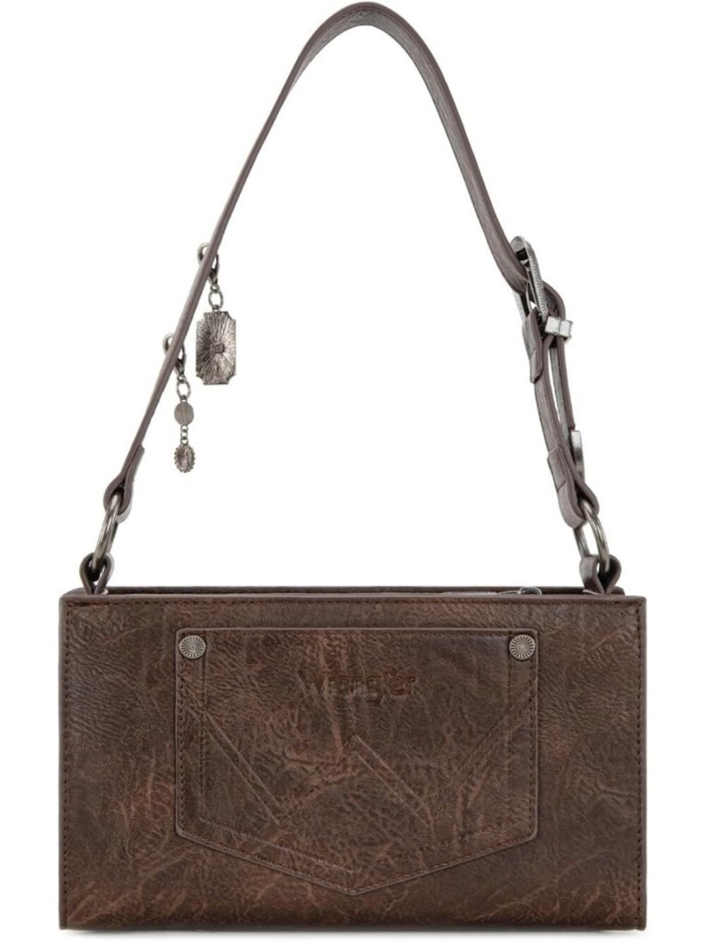 Y2K Small Shoulder Bag for Women | Western Style with Detachable Charms - Picture 8 of 9
